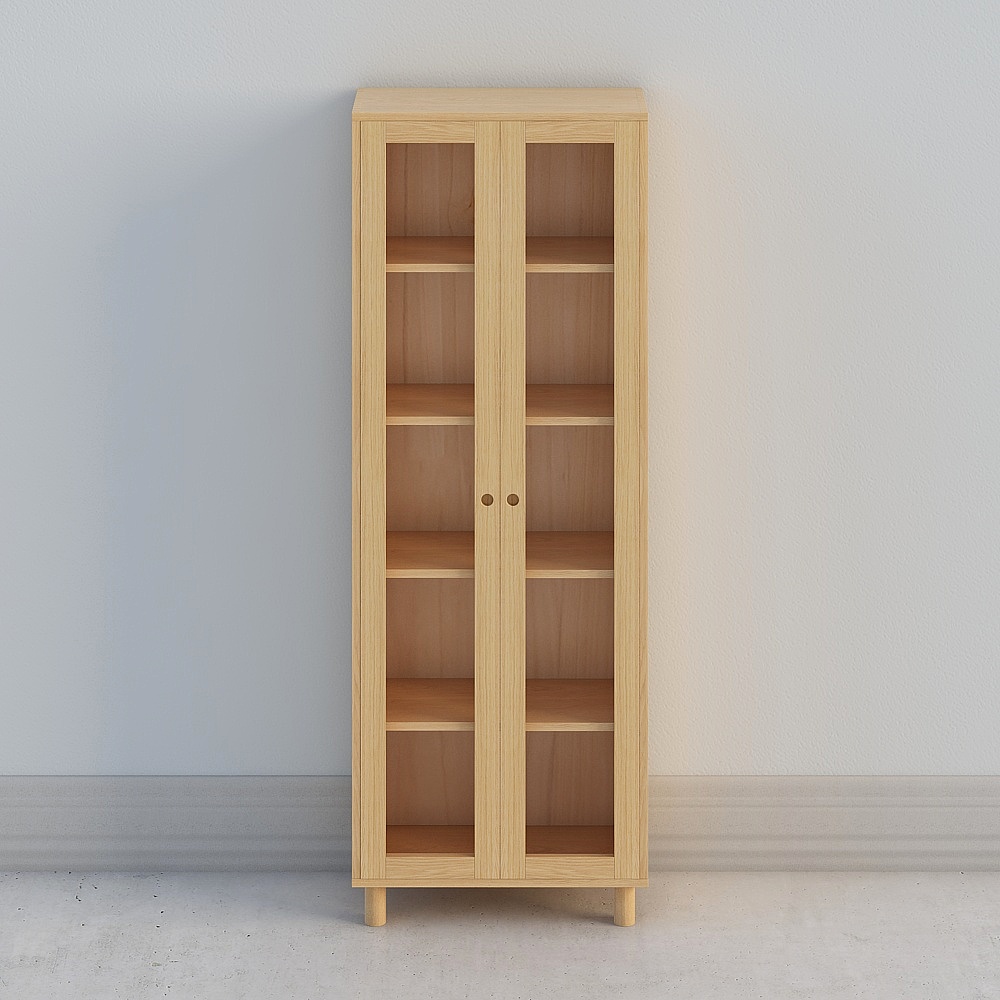 Librería de puerta de cristal verde GL-SG2207