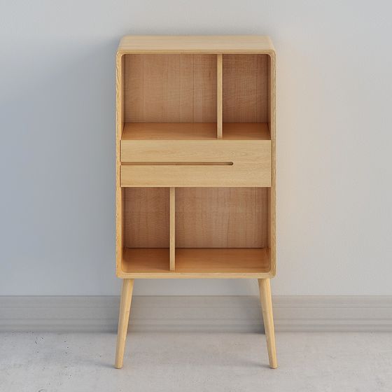 Mid-Century Modern Nightstand 3D model