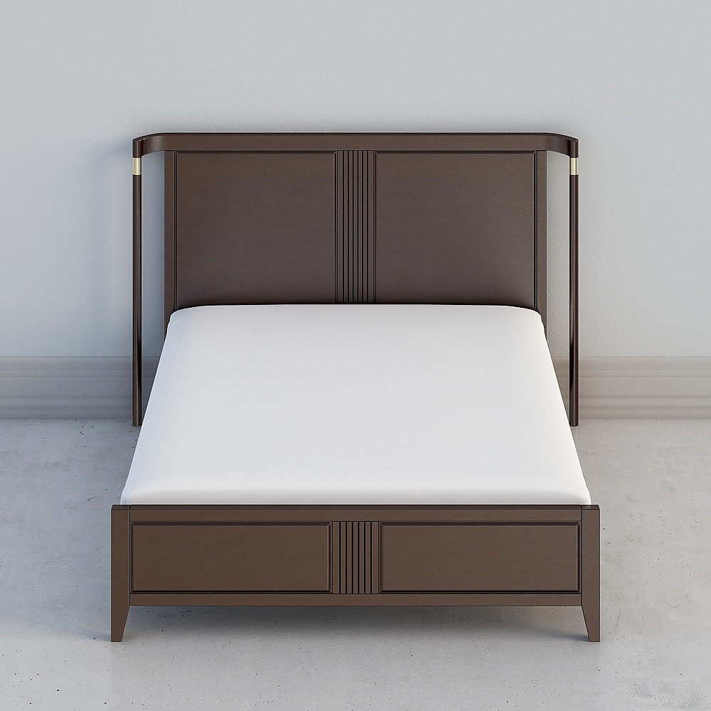 The new Chinese style, The Zhi ran, the solid wood bed, the 911
