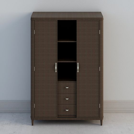 Modern Minimalist Storage Cabinet 3D Model