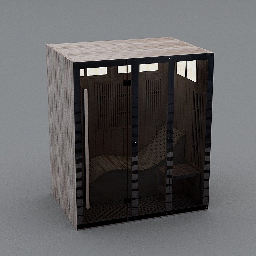 Steaming house, sauna dry steam