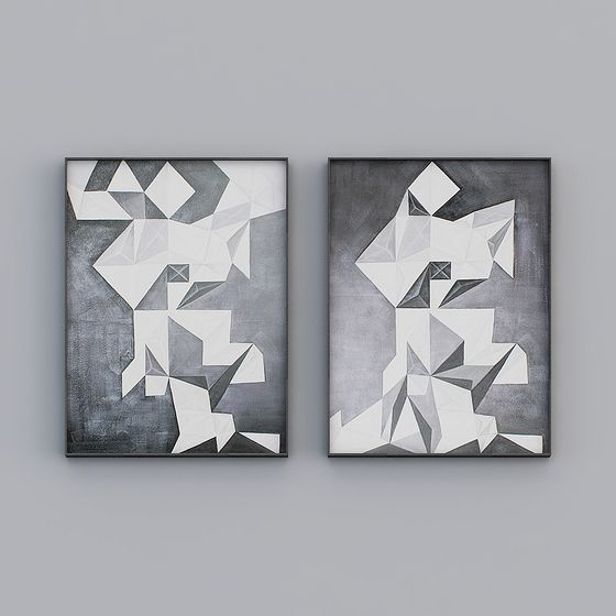 Abstract Geometric Frame 3D model