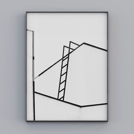 Abstract Staircase Low Polygon 3D model