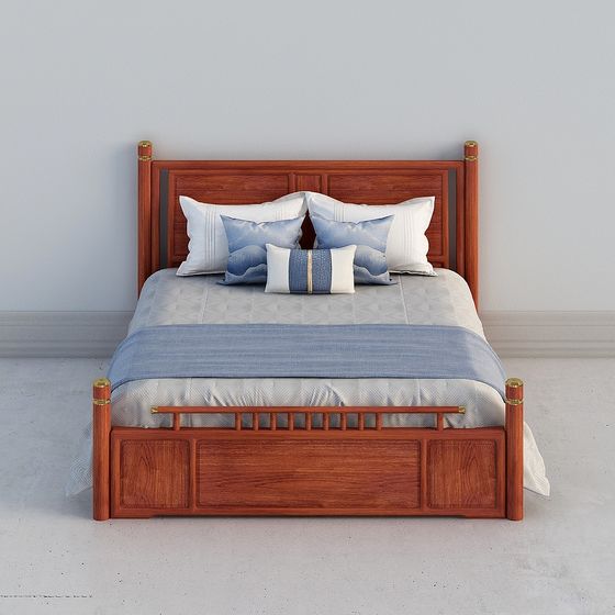 Cozy Retreat 3D model Bed