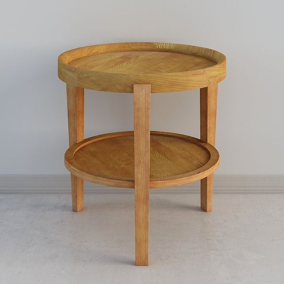 Stylish Round Coffee Table 3D model for Modern Spaces