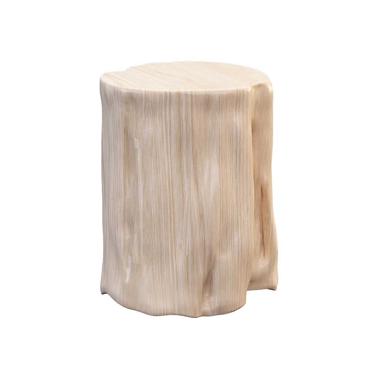 Natural Inspired Stump Stool 3D Model – Wooden Rustic Design