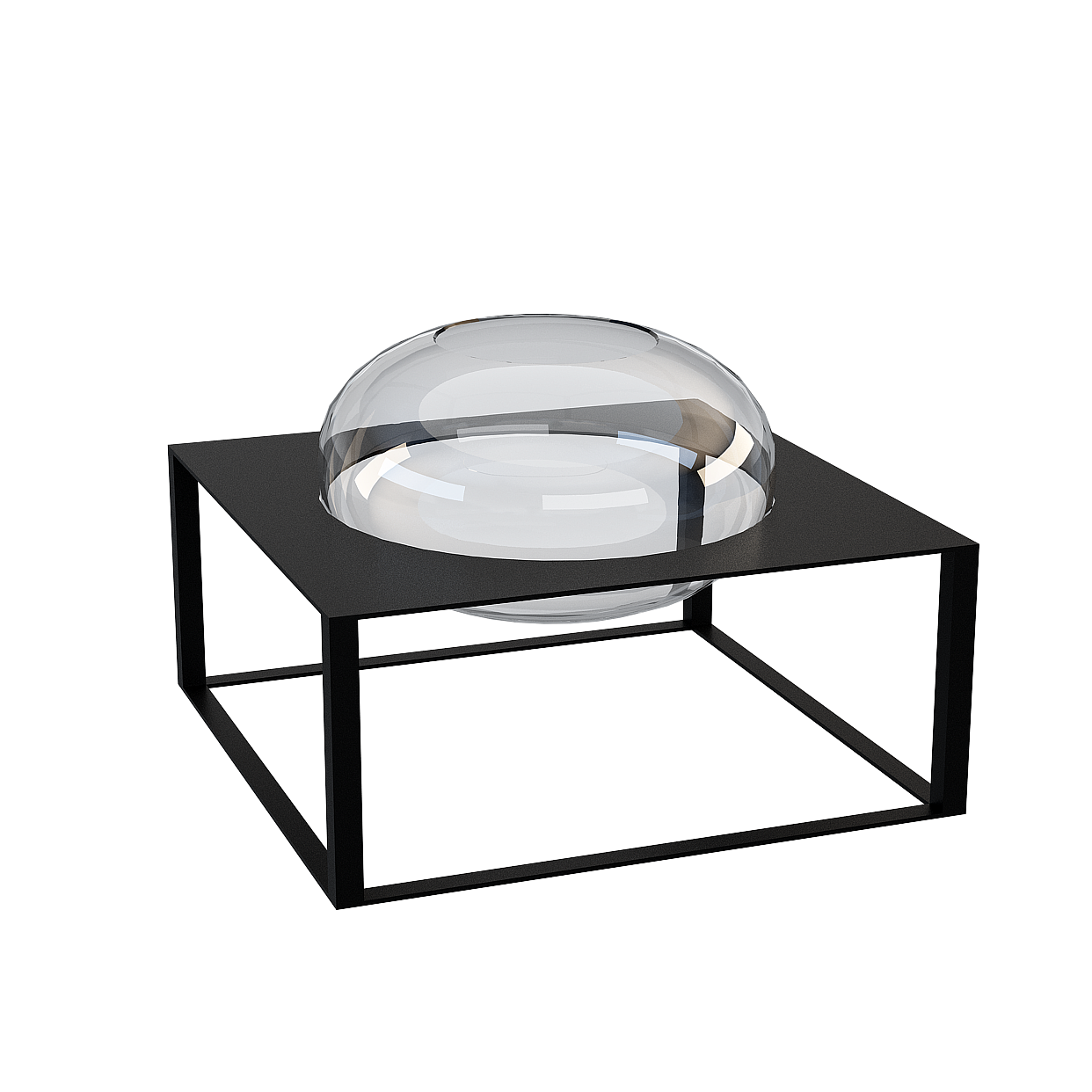 FENDI Luxury Table Decor 3D Model – Black Elegant Design
