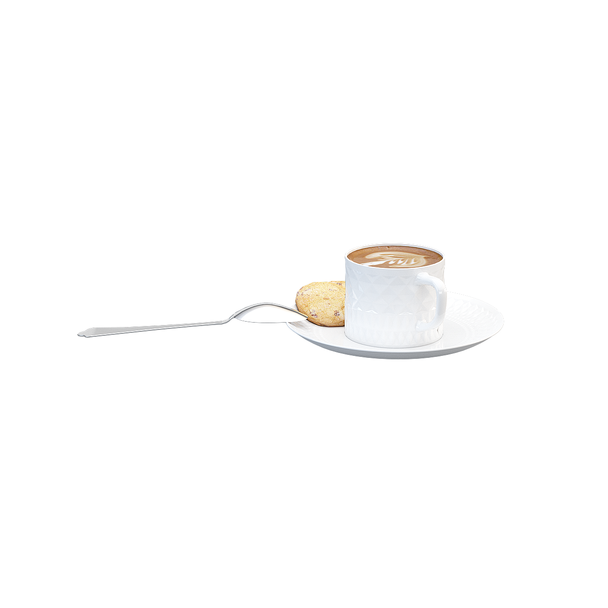 Afternoon Tea Moment 3D Model – Low-Poly Coffee Set