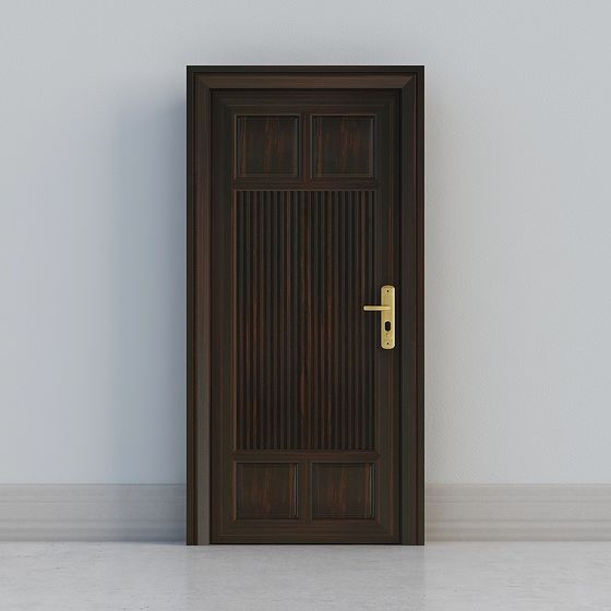 Elegant European-Style 3D Door Model