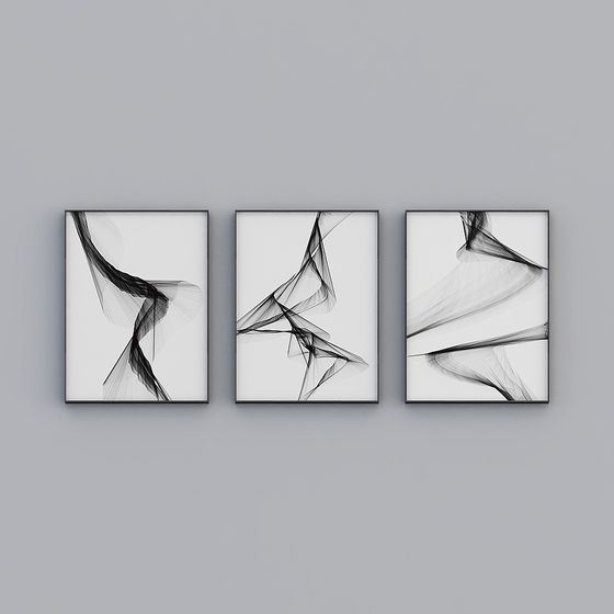 Flowing Light Triptych 3D model