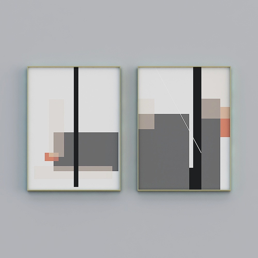 Collage decorative painting