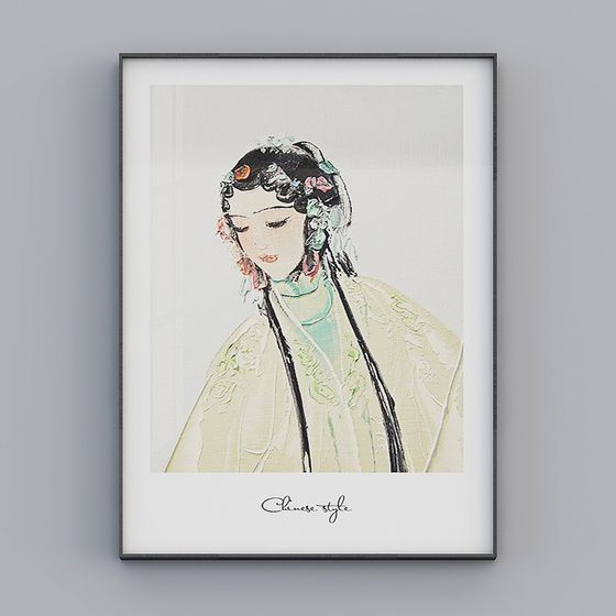 Classical Beauty 3D model for Artistic Projects