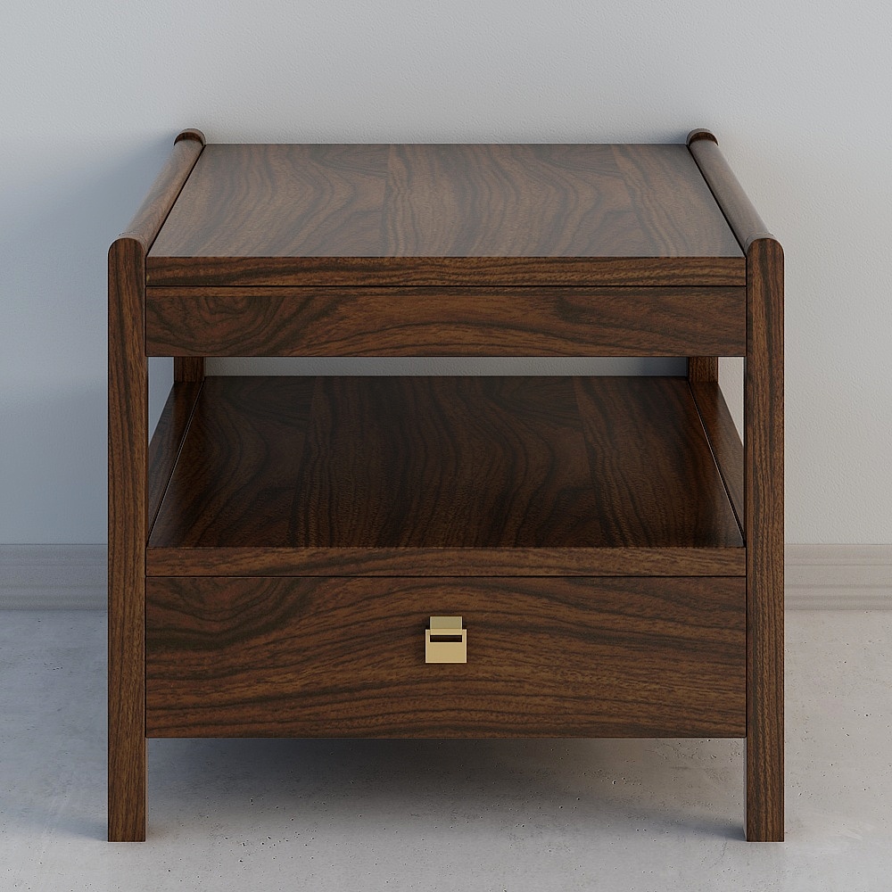 Stunning Low-Poly Nightstand 3D Model