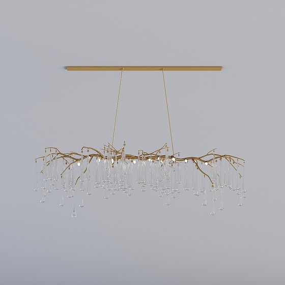 Stylish Branch Pendant Light 3D model for Modern Spaces
