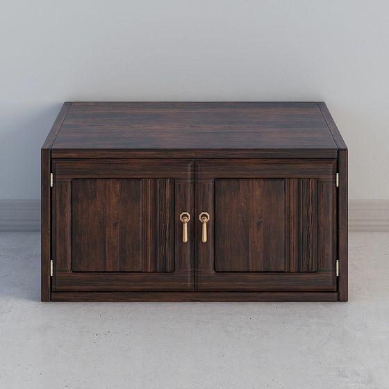 Elegant Vintage Storage Cabinet 3D model