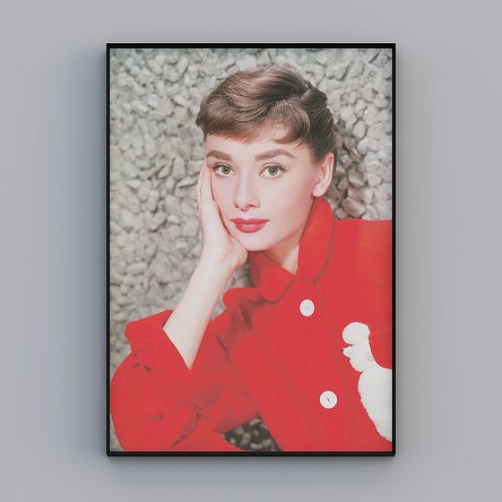 Classic Red Coat Lady 3D model