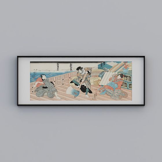 Edo Atmosphere 3D model for Creative Projects