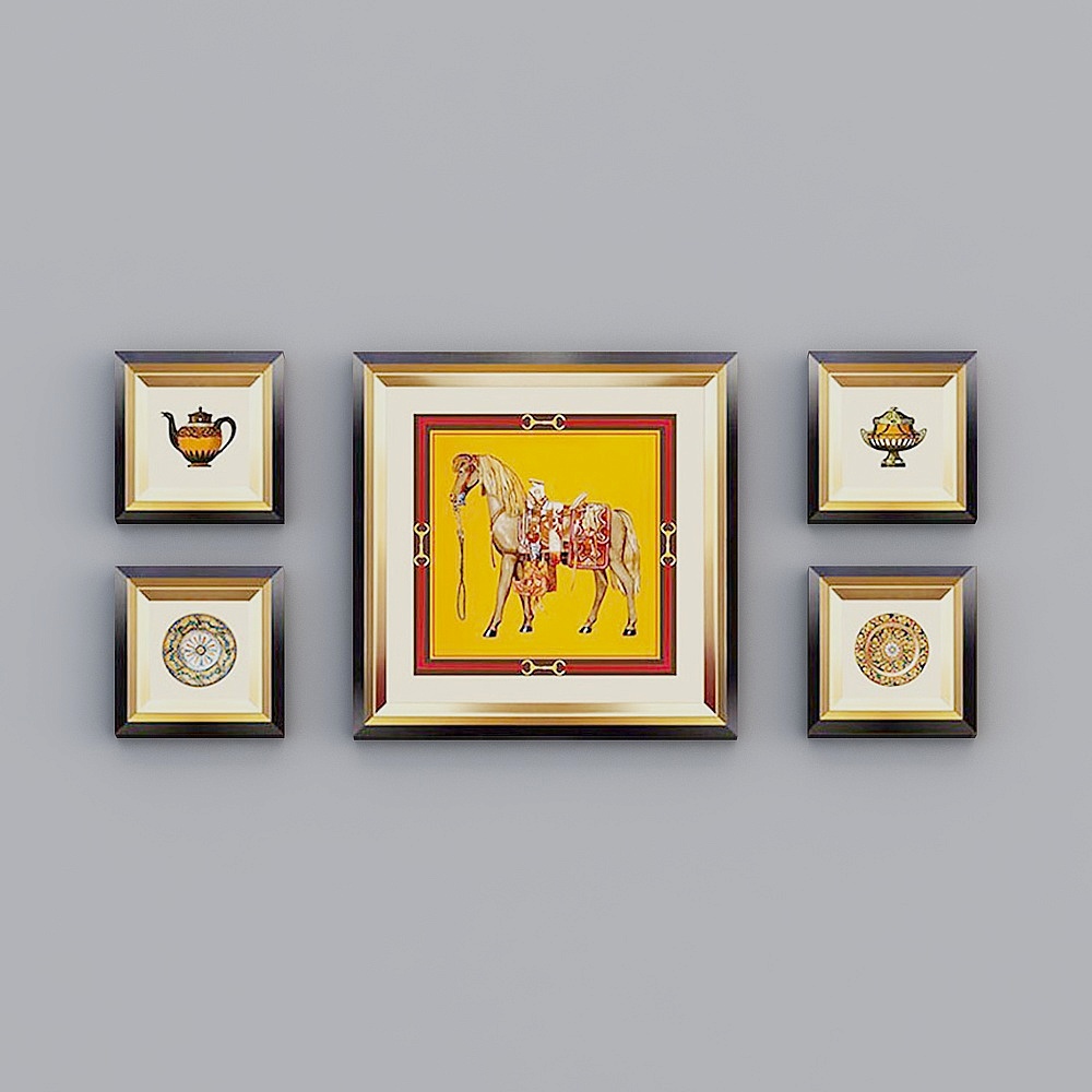 Of061- collage-adornment alliance-European-American-luxury gold 