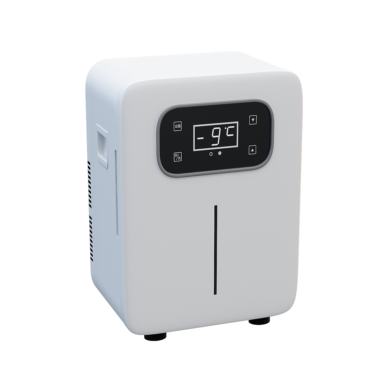 Modern Minimalist Mini Fridge 3D Model – Low-Poly Appliance