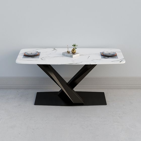 Modern Elegant Marble Table 3D model