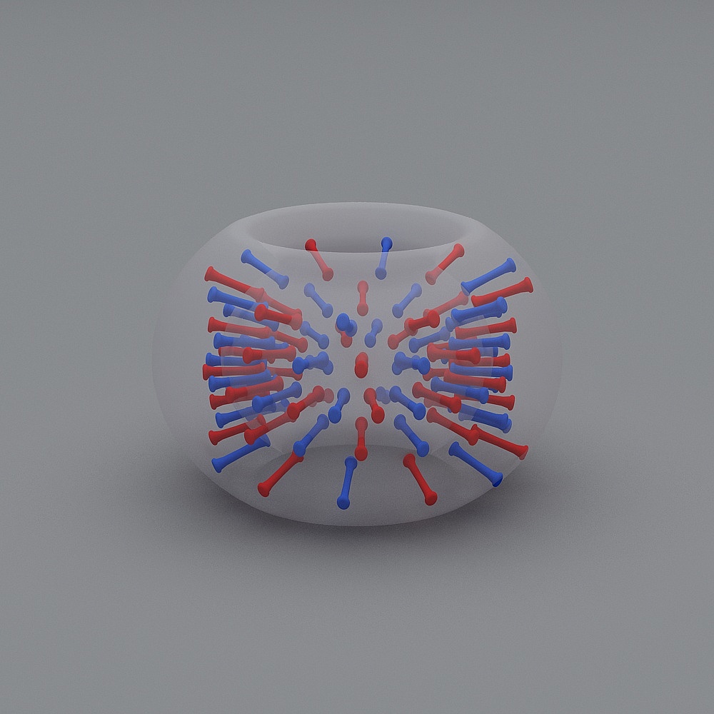 Molecular Structure Sphere 3D model