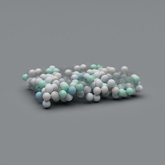 Cloud Ball Pile 3D model