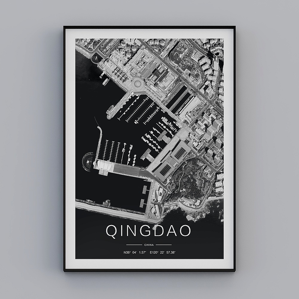 Coastal City 3D model of Qingdao