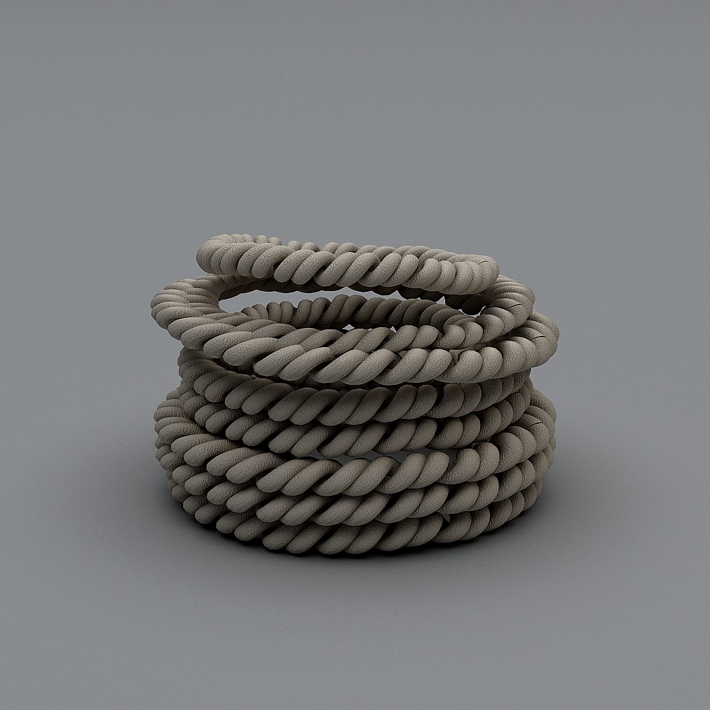Rope Basket 3D model