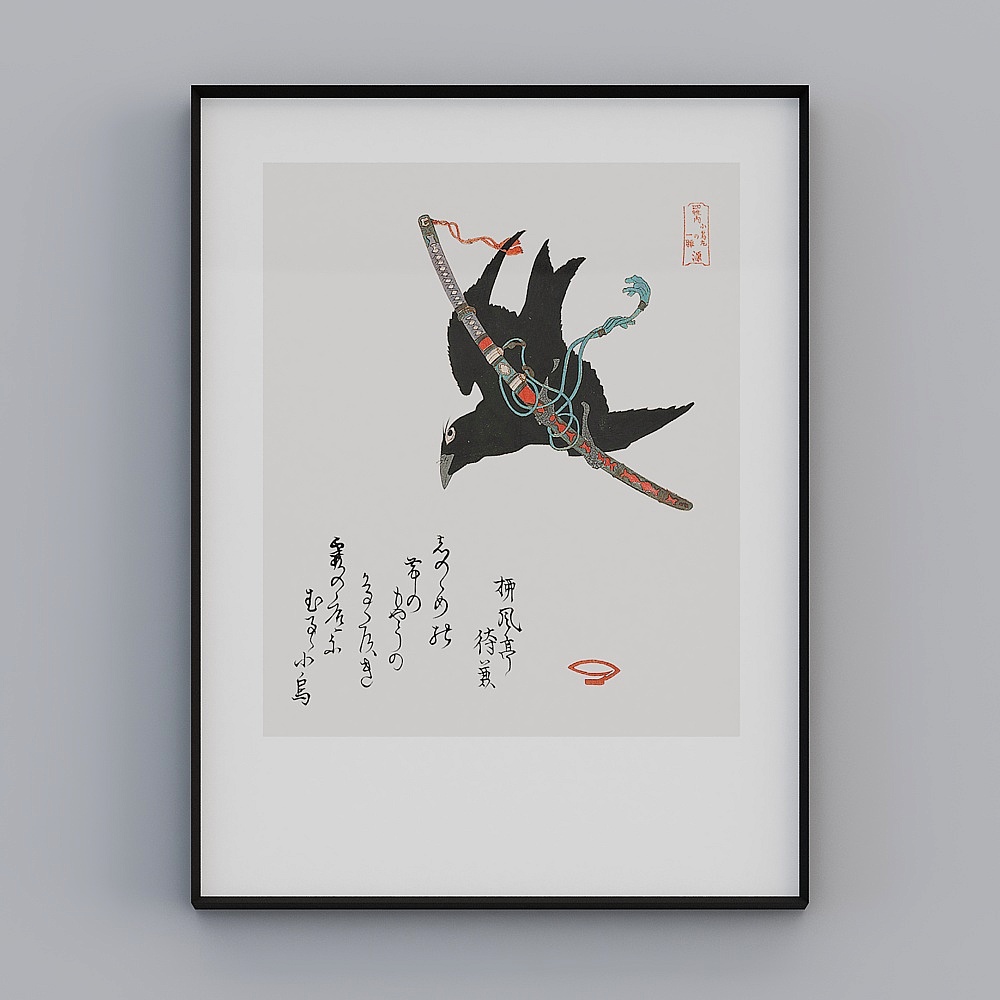 Japanese decoration painting Japanese restaurant murals living room crystal porcelain painting modern house japanese shop hanging painting bvrgz-jc-1