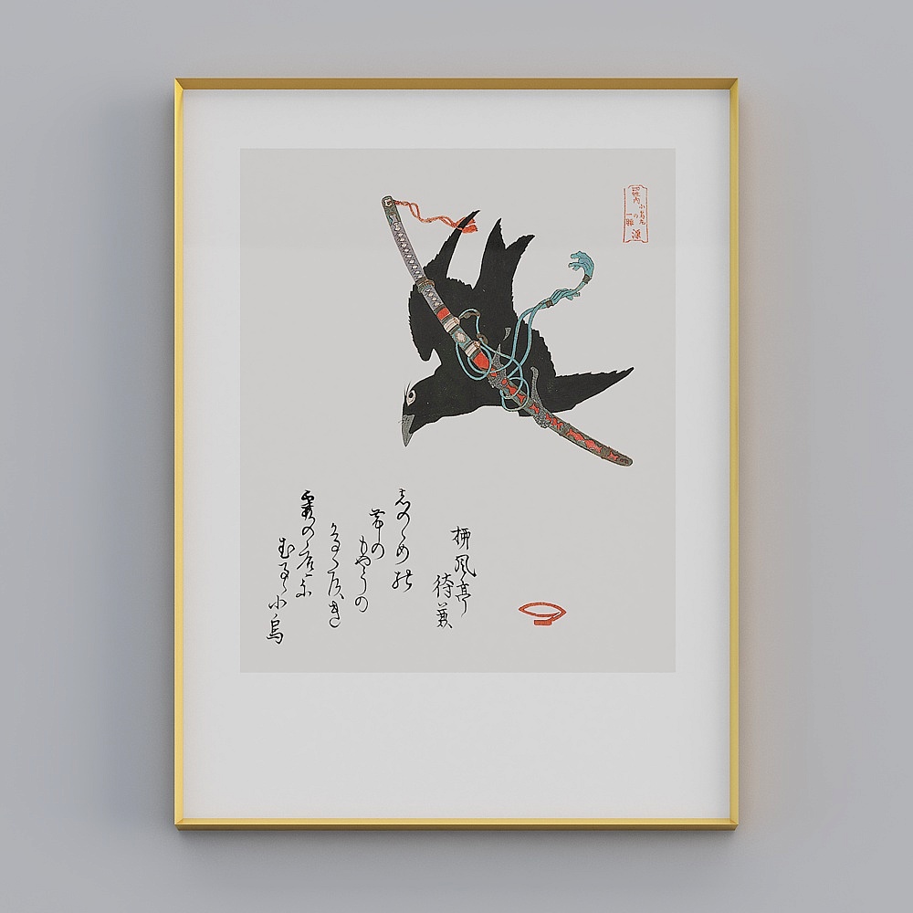 Japanese decoration painting Japanese restaurant murals living room crystal porcelain painting modern house japanese shop hanging painting bvrgz-jc-1