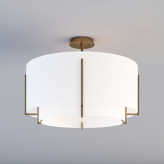 Elegant Low-Poly Chandelier 3D model