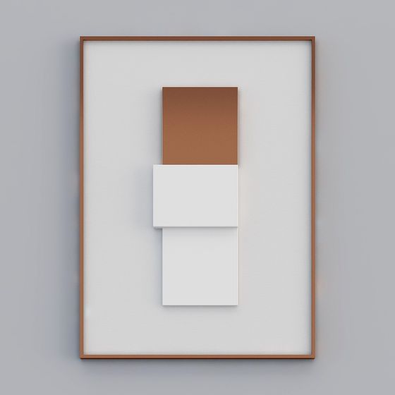 Abstract Geometric Frame 3D model