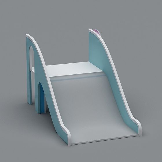 Gray Children's Play Facilities 3D Model