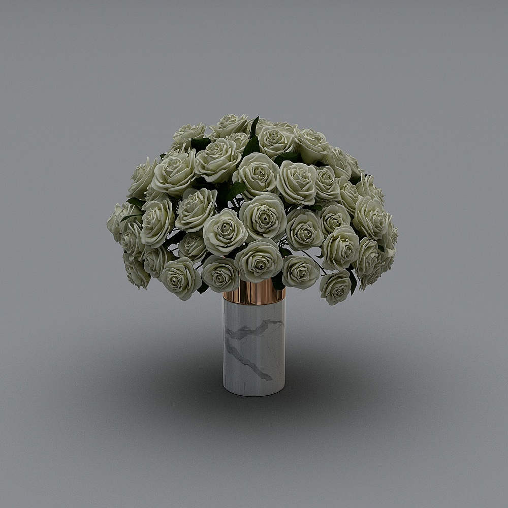 Vase Floral Blanc