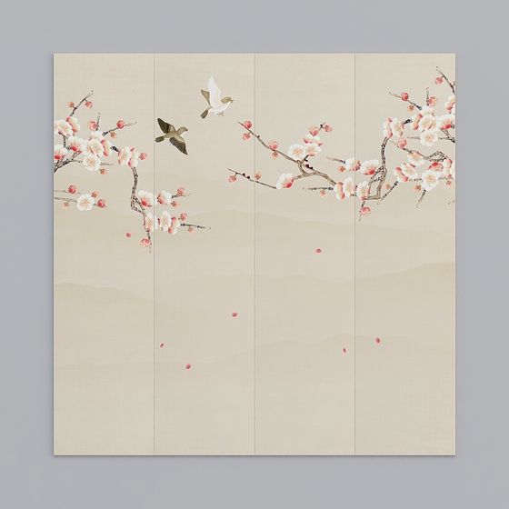 Vibrant Spring Blossom Low-Poly 3D Model