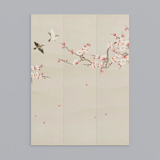 Serene Spring Landscape 3D model