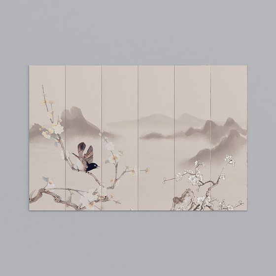 Mountain Blossom Screen 3D model