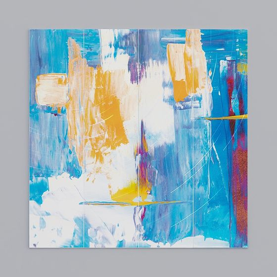 Vibrant Abstract Art 3D model