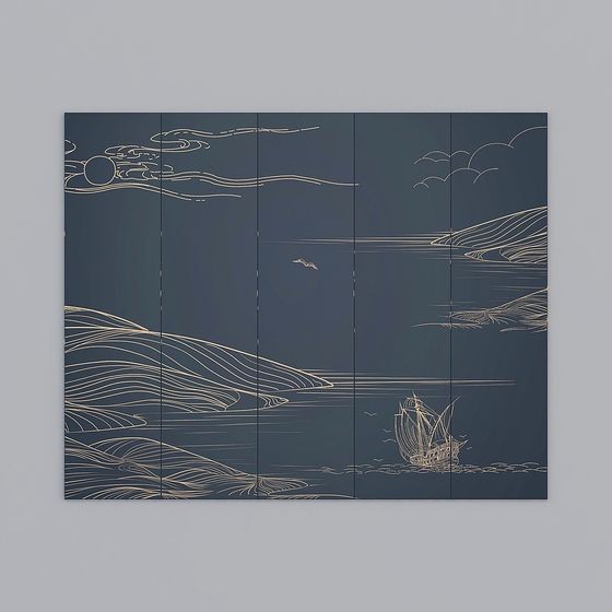 Moonlit Voyage 3D model for Creative Projects