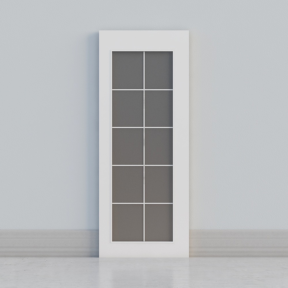 classic white windowed door