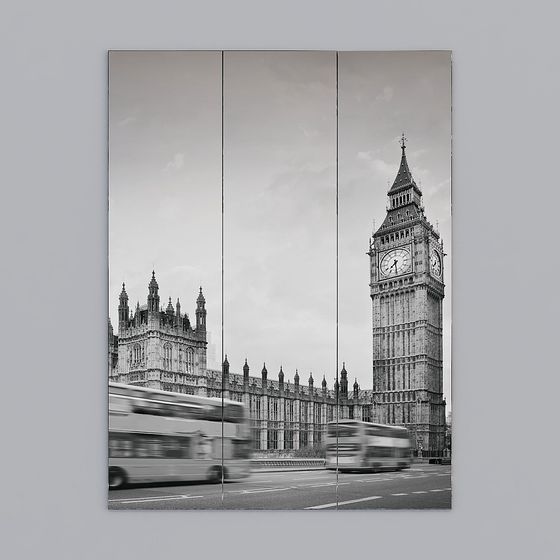 Big Ben and Palace of Westminster 3D model