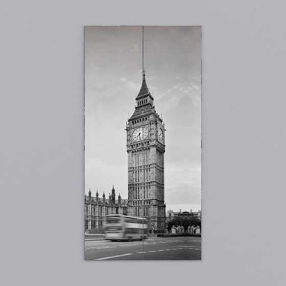 Detailed Big Ben 3D Model for Creative Projects