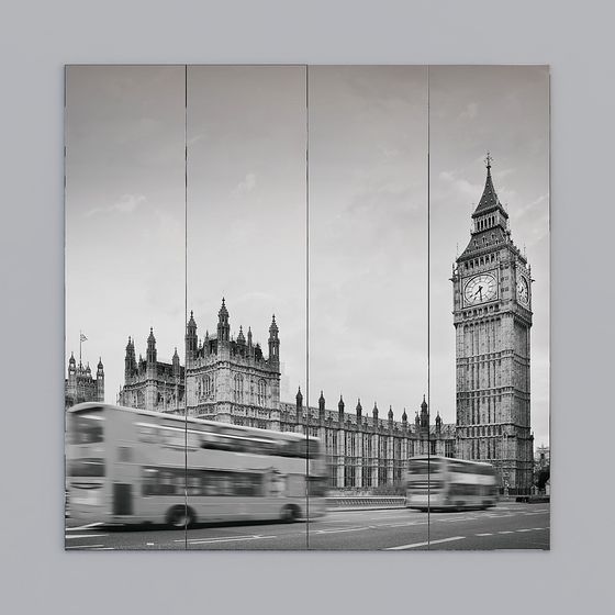 Big Ben and Westminster Palace 3D model in Low Poly Style