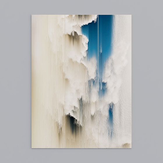 Abstract Waterfall 3D Model for Innovative Designs