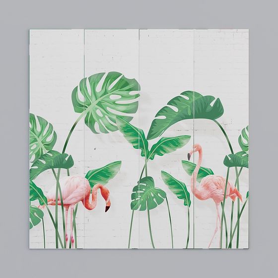 Flamingo Paradise 3D model