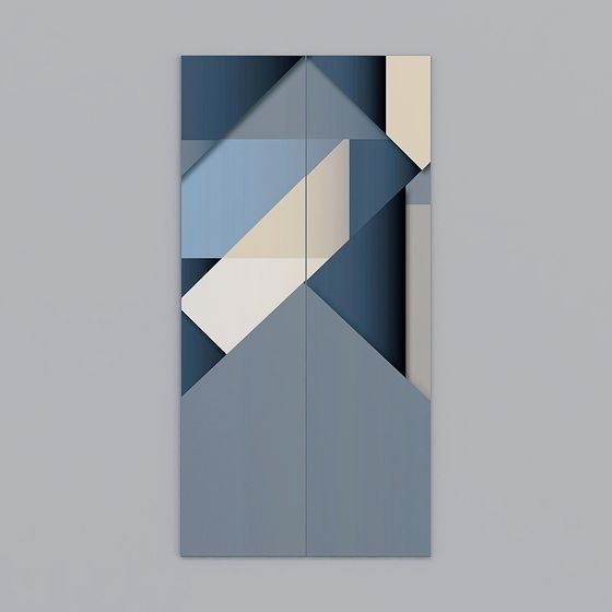 Stylish Geometric Low-Polygon 3D Model for Design Projects