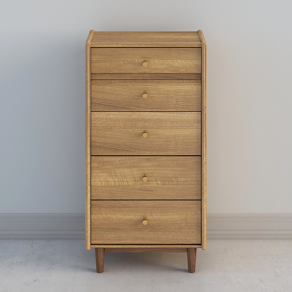 Vintage Style Storage Cabinet 3D model