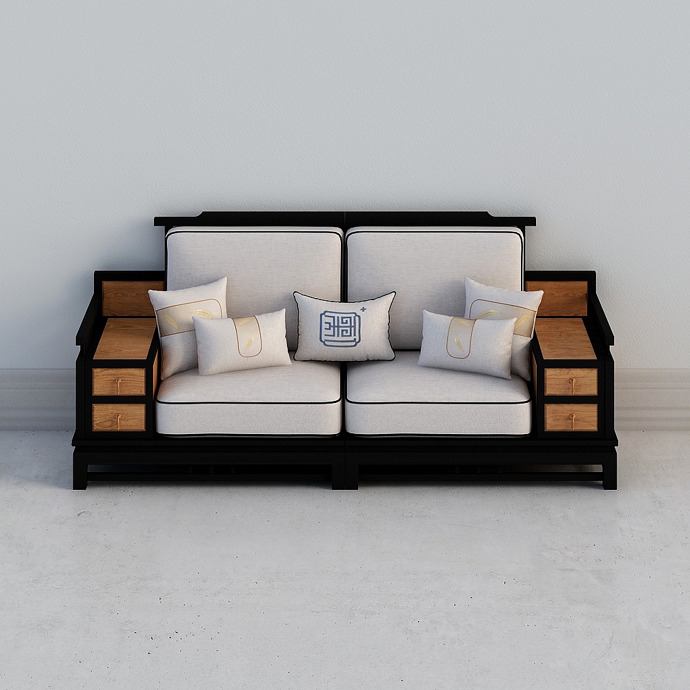 Elegance Fusion 3D model Sofa