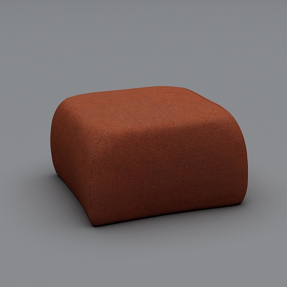 Cozy Cube Ottoman 3D model