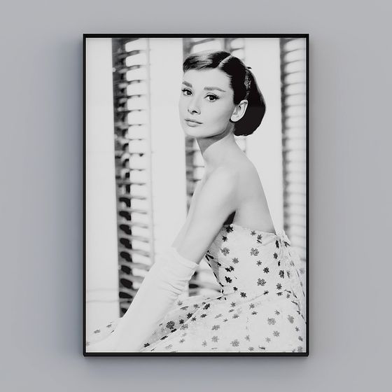 Audrey Hepburn in Breakfast at Tiffany's 3D model